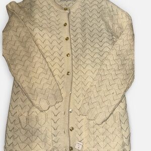 Classic Cream Knit Cardigan